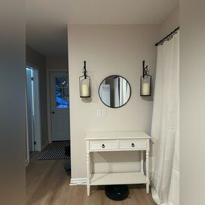 Pottery Barn Artisanal hurricane lanterns (2)